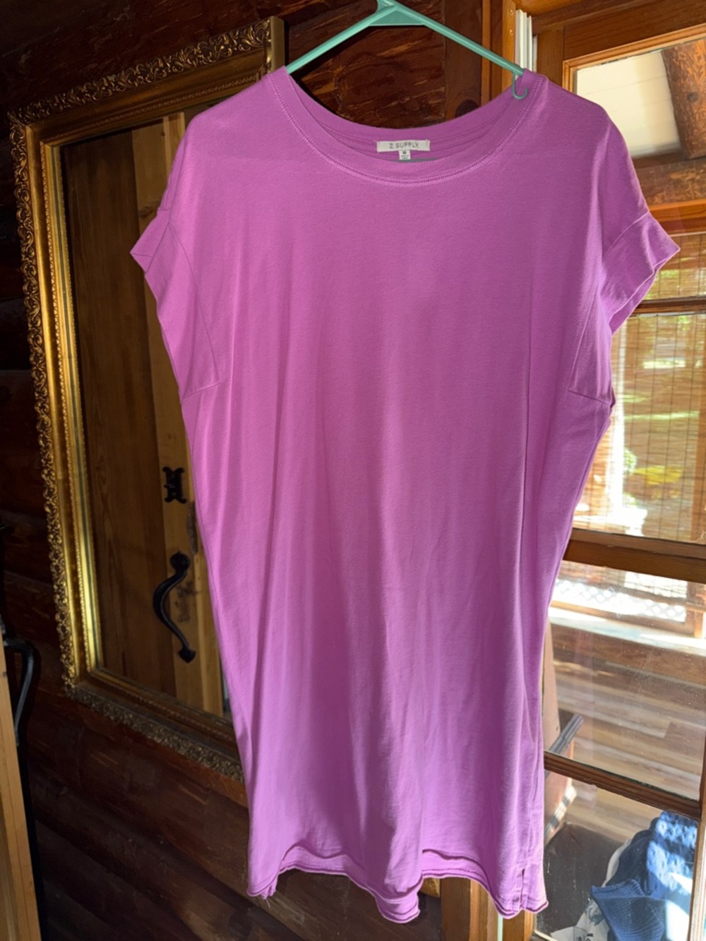 Z supply pink short sleeve dress